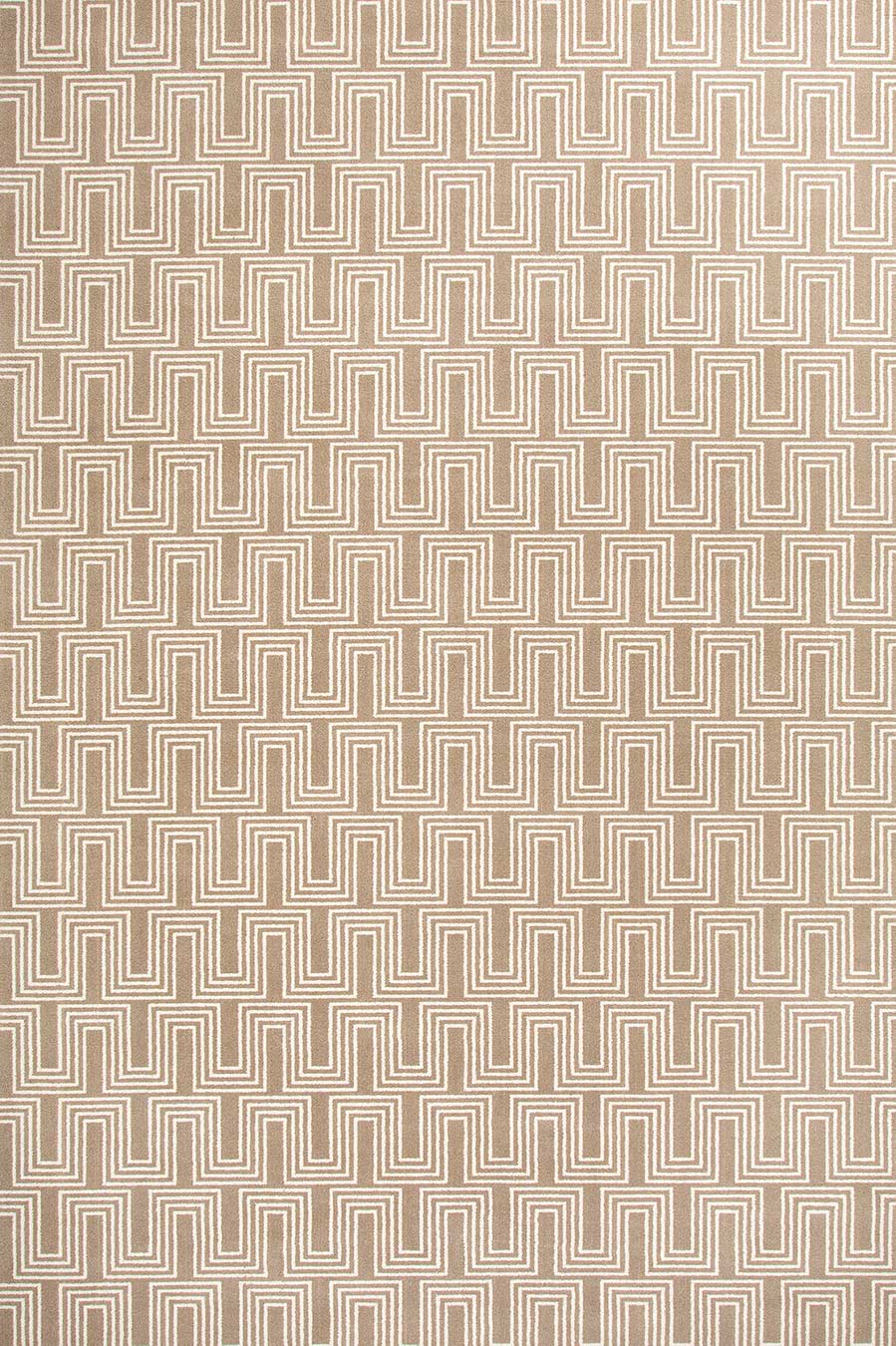 Overhead view of Yves beige patterned Axminster carpet by Greg Natale