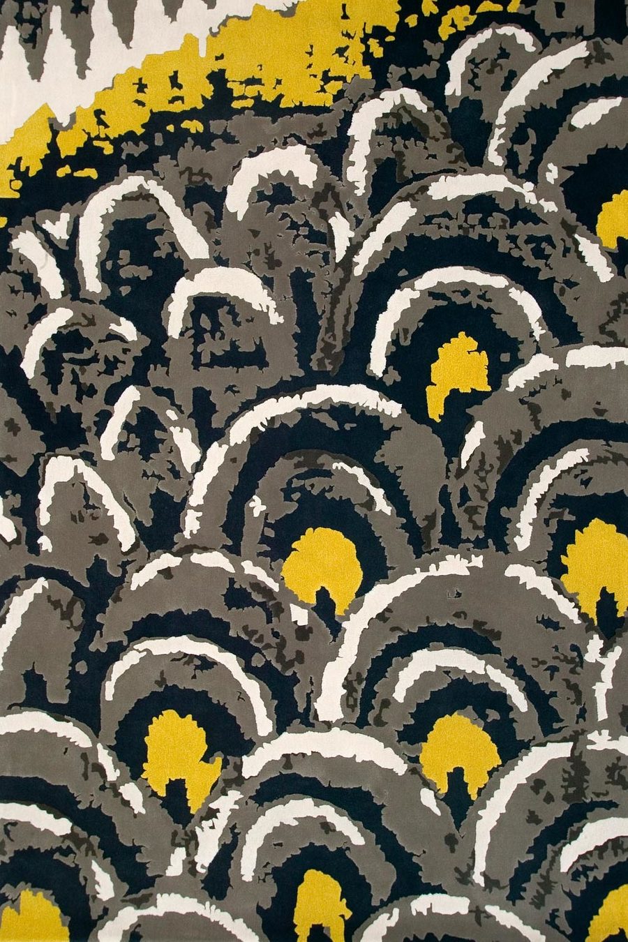 overhead of night walk rug by easton pearson