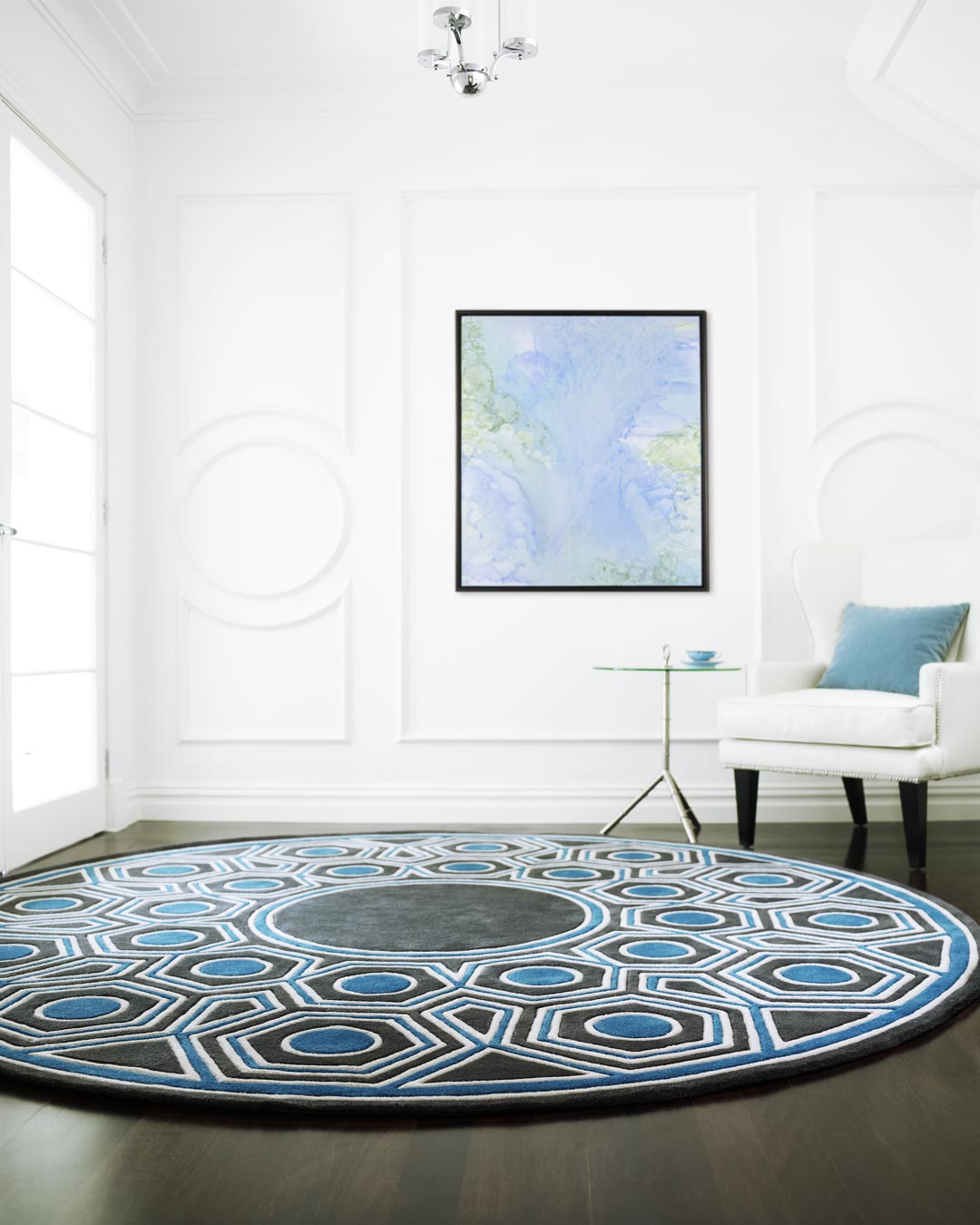 location of manhattan round rug by greg natale