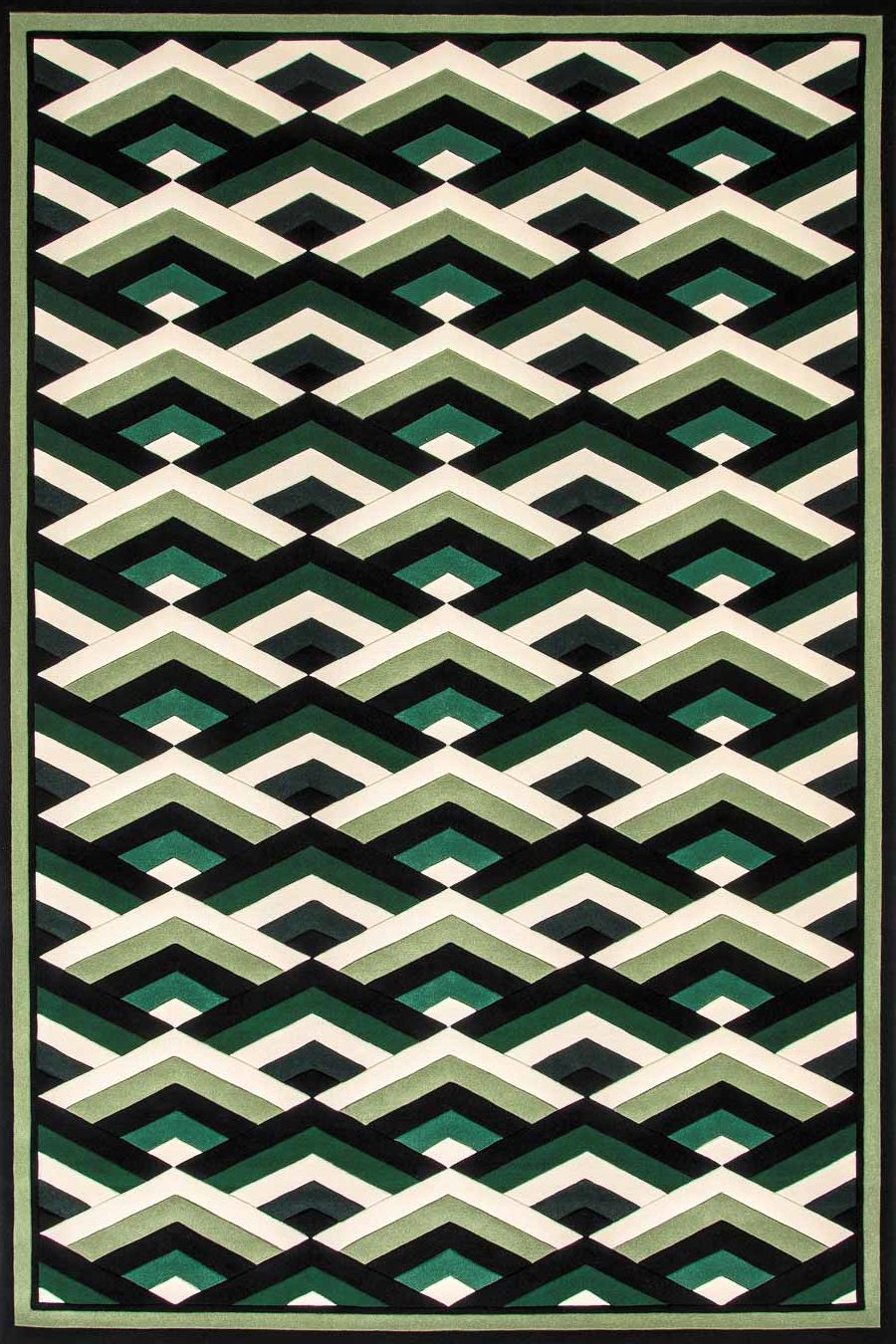 overhead of moscow rug by greg natale