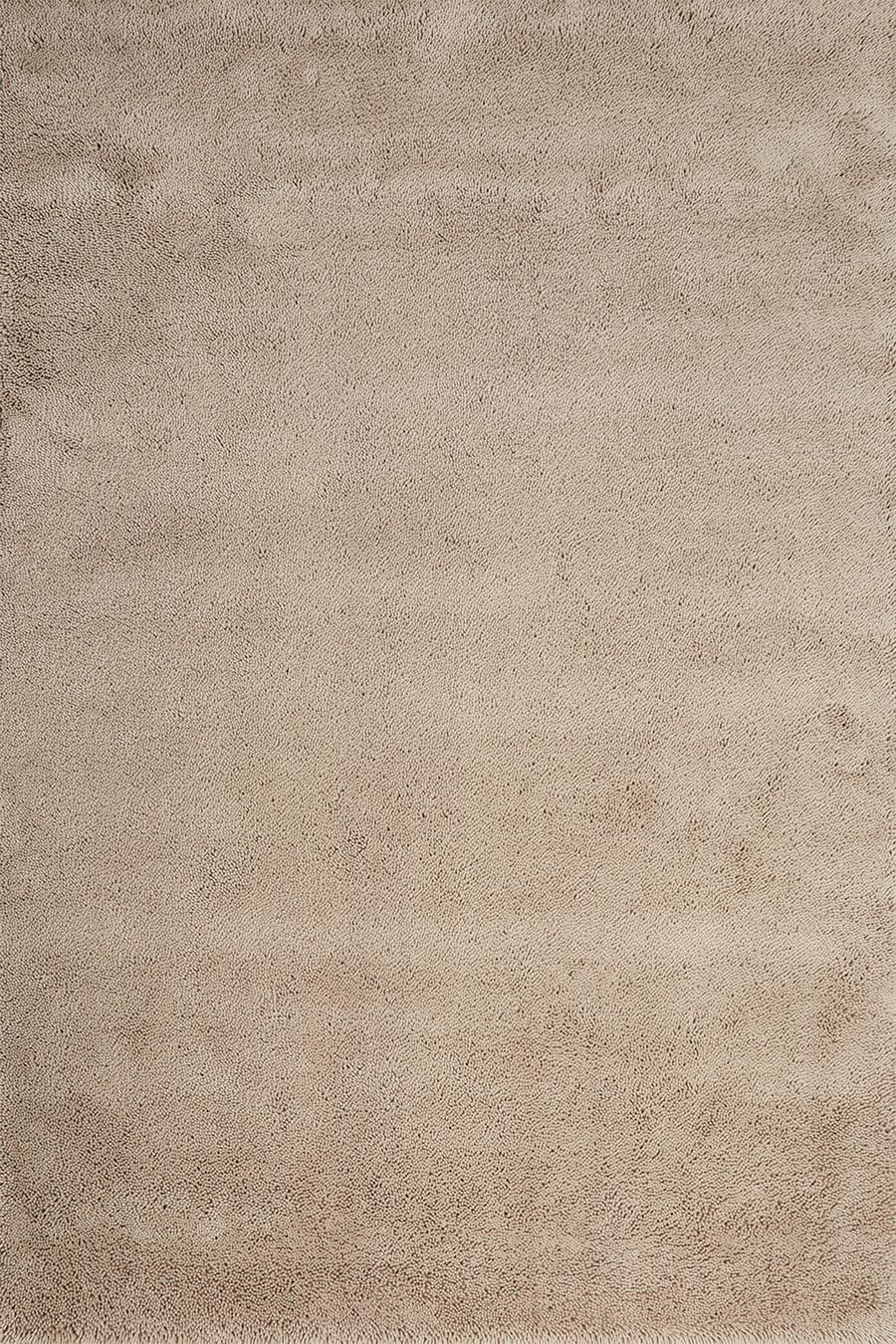 Overhead view of textured Napoleon Shag rug in beige colour